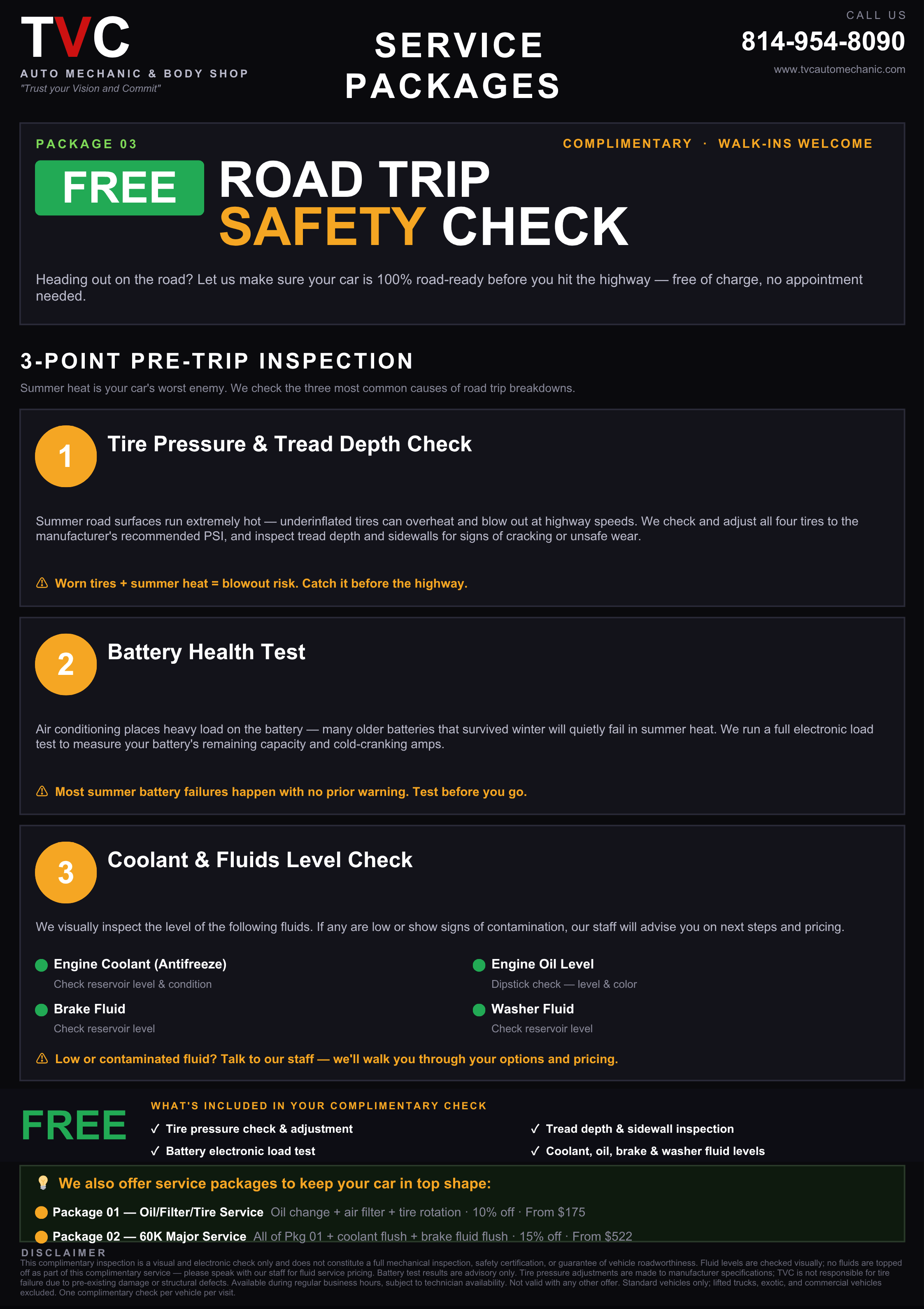 Package 03_Road Trip Safety Check Complimentary